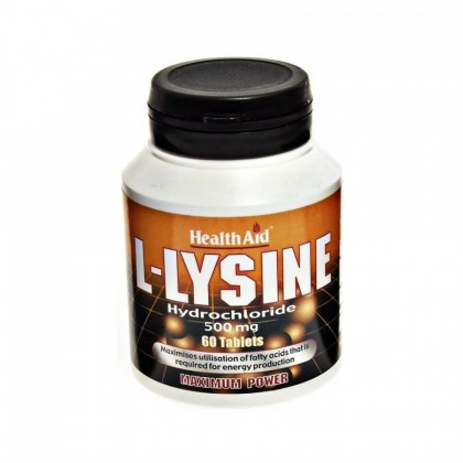 HEALTH AID L-Lysine Hcl 500mg 60 Ταμπλέτες